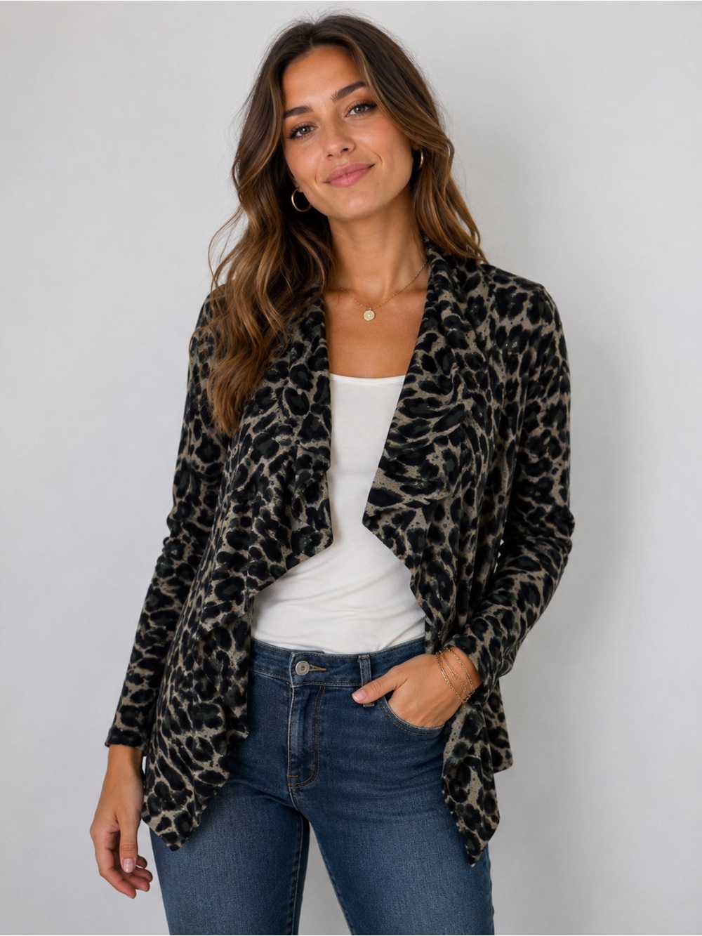INC International Concepts open sweater
